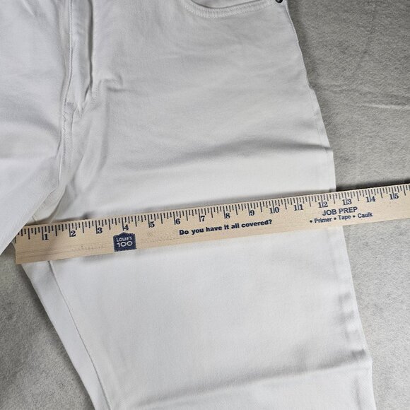 NEW Ella Moss High Rise Slim Straight Ankle Jeans White Size 14/32 - Picture 6 of 7